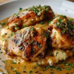 Smothered Chicken Thighs Gravy
