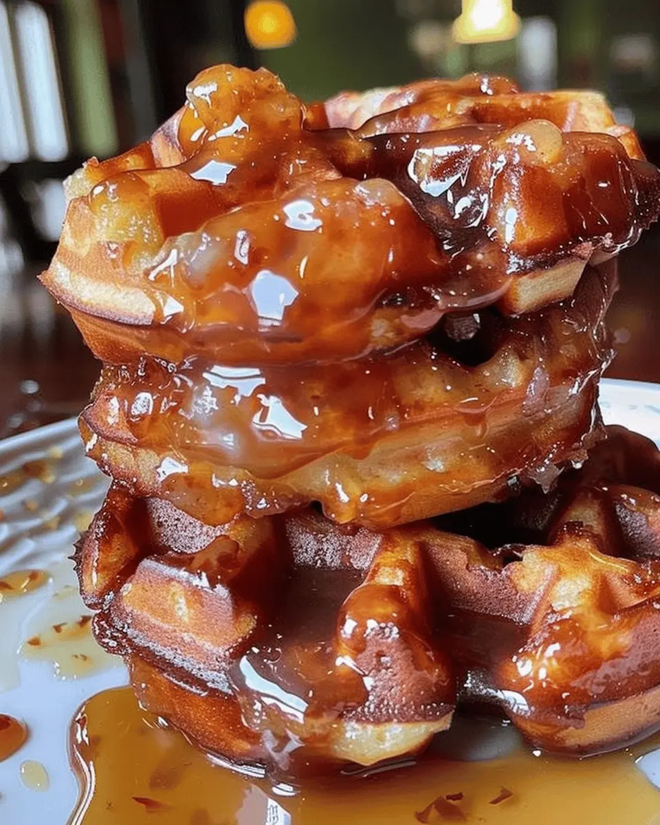Apple Fritter Waffle Donuts