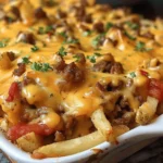 Cheeseburger French Fry Casserole