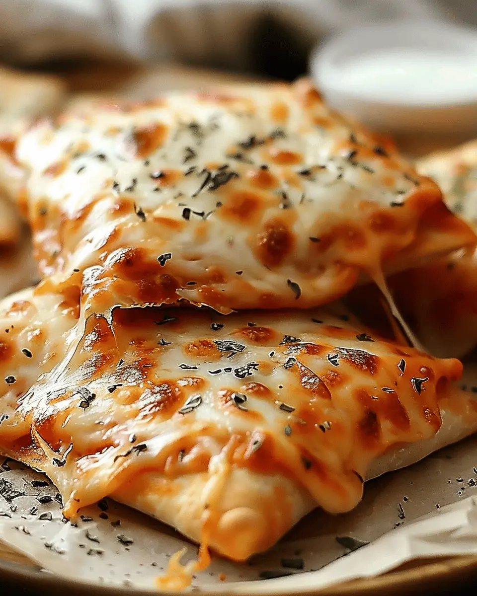 Homemade Cheesy Pizza Pockets