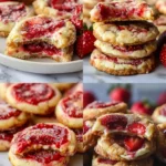 Decadent Strawberry Cheesecake Cookies