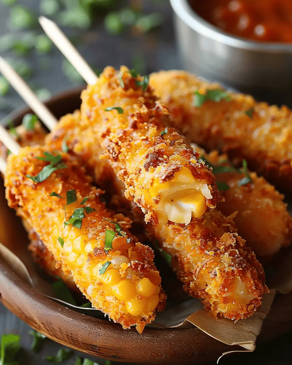 Crispy Cheesy Corn Sticks Recipe