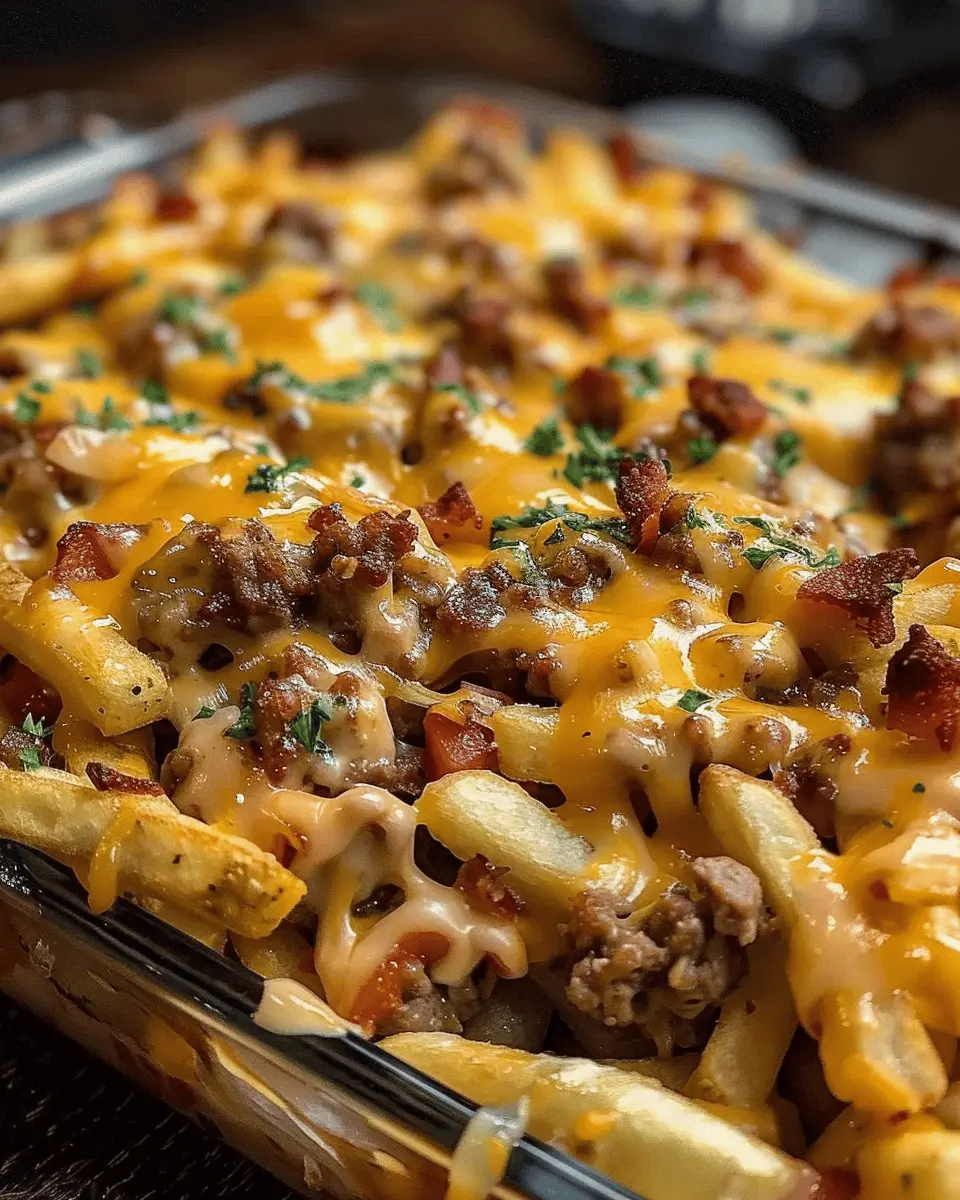 Cheeseburger French Fry Bake