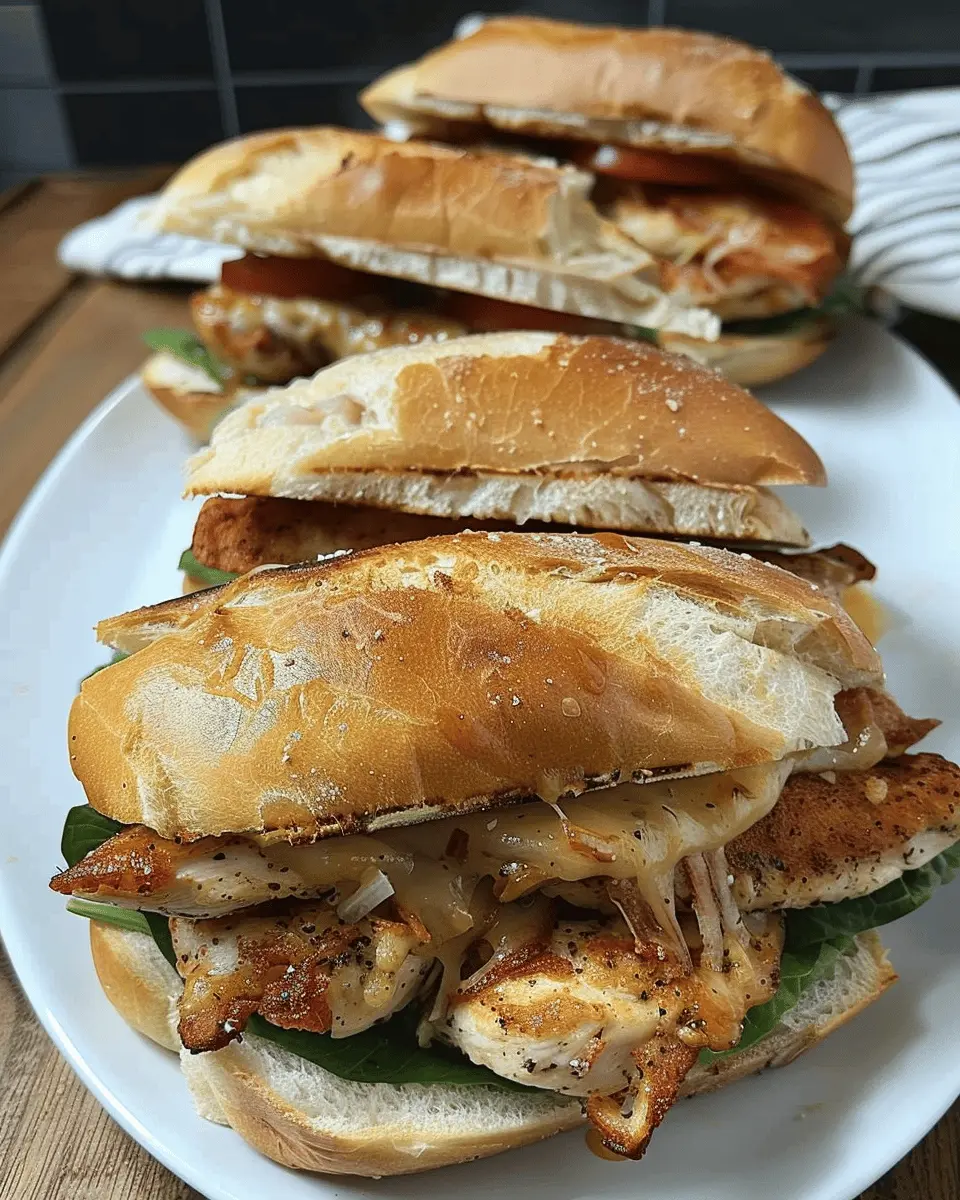 Garlic Parmesan Chicken Sandwiches