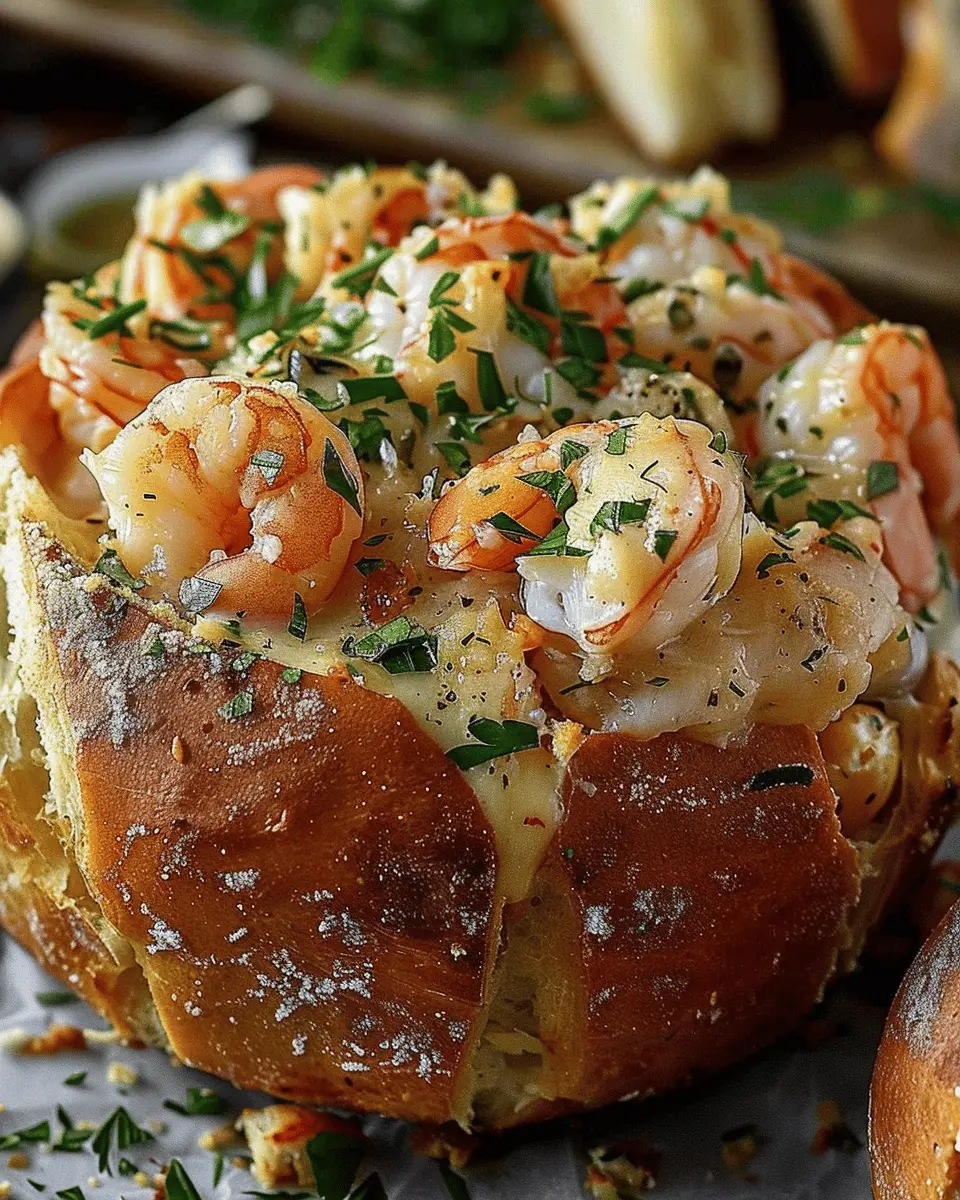 Stuffed Seafood Bread Bowl