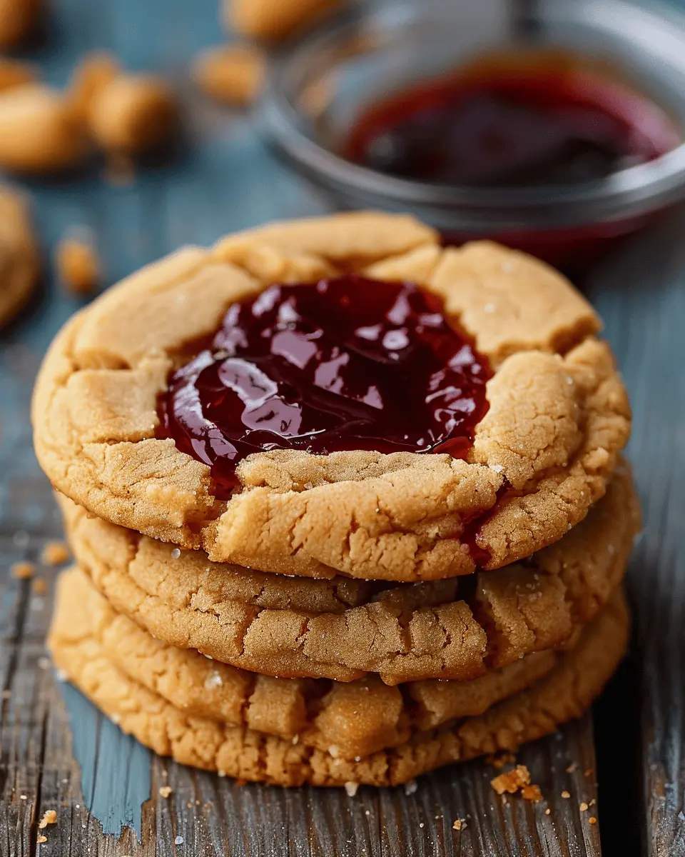 Peanut Butter and Jelly Cookies