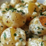 Creamy Garlic Baby Potatoes