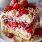 Strawberry Earthquake Cake