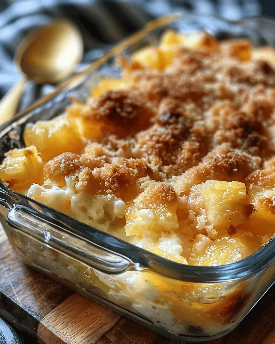 Pineapple Cream Cheese Cobbler