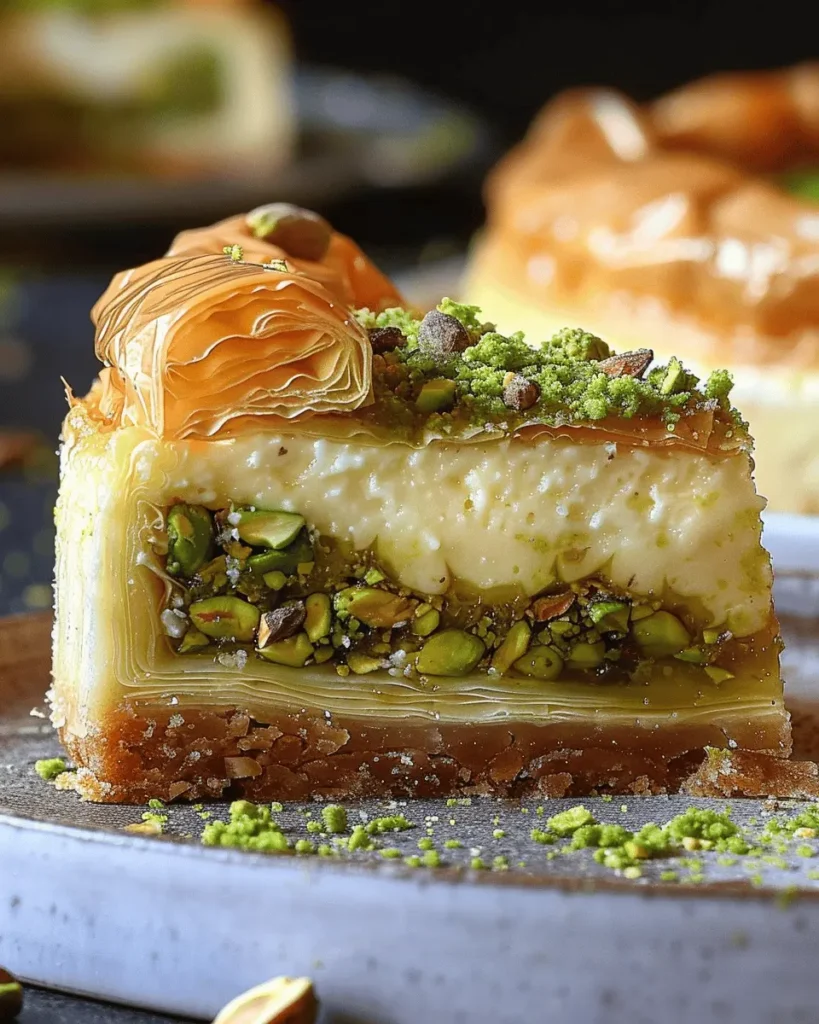 Baklava Pistachio Cheesecake