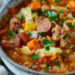 Hearty Sausage, Bacon, and Cabbage Soup Recipe: A Comforting Dish for Every Season