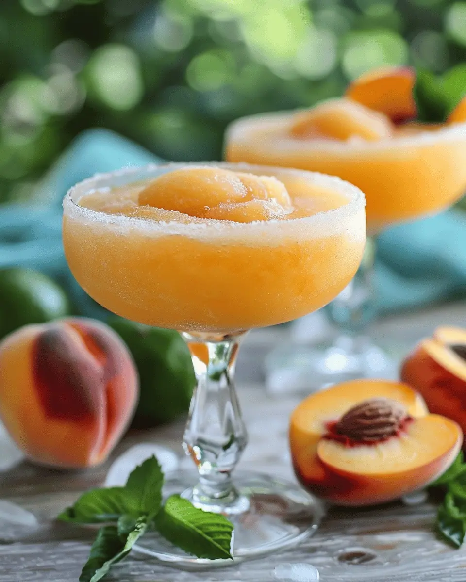 Frozen Peach Margarita Recipe