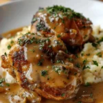 Smothered Chicken Thighs Gravy