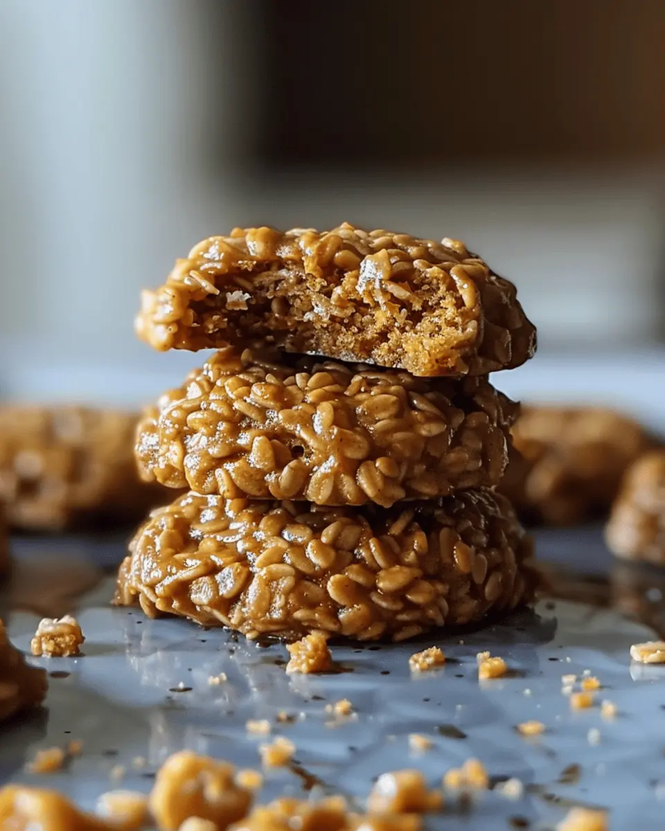 Pumpkin Spice No Bake Cookies