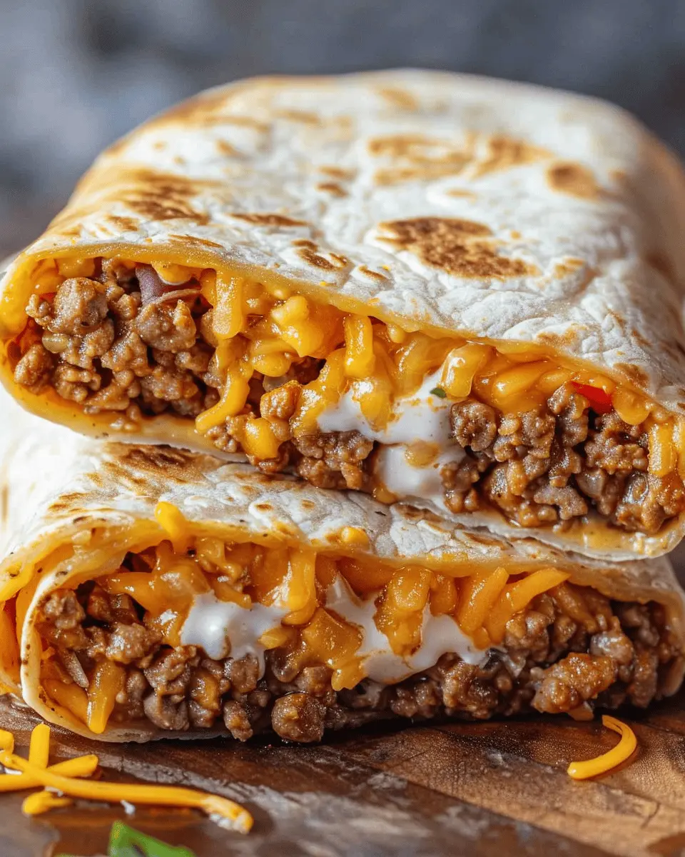 Cheesy Taco Bell Quesarito