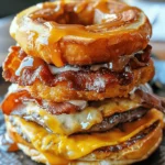 Indulge in My Cinnamon Roll Breakfast Burger