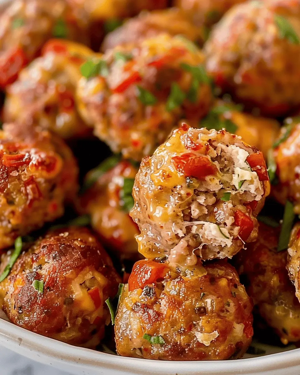 Rotel Cream Cheese Sausage Balls