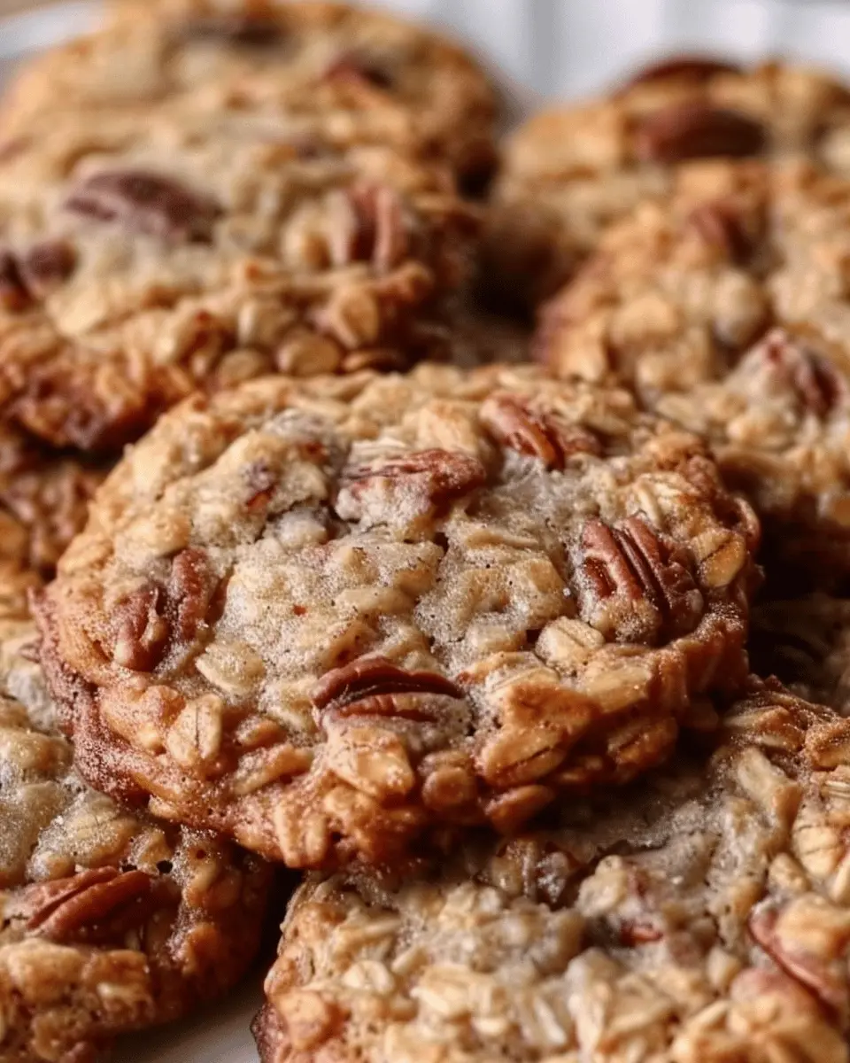 Bakery-Style Pecan Pie Oatmeal Cookies
