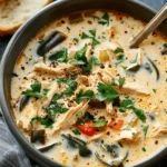 Viral Creamy Chicken Poblano Soup Recipe