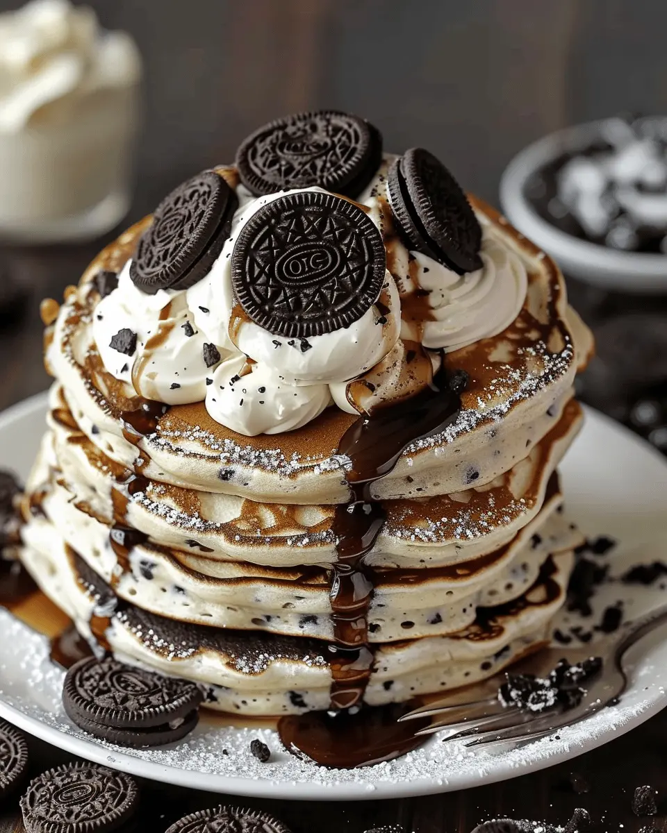 Decadent Oreo Pancakes