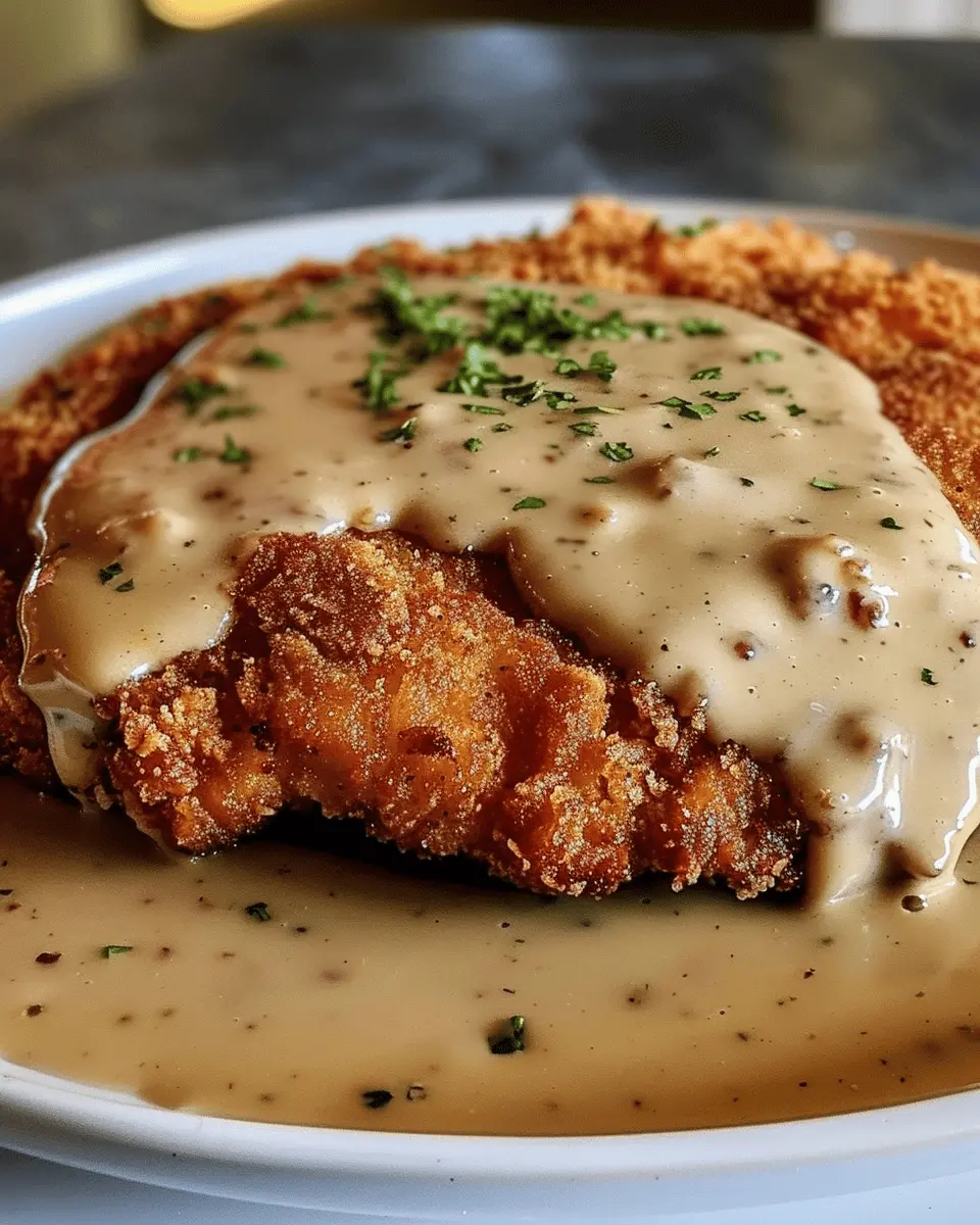 Crispy Buttermilk Chicken Fried Steak with Country Gravy