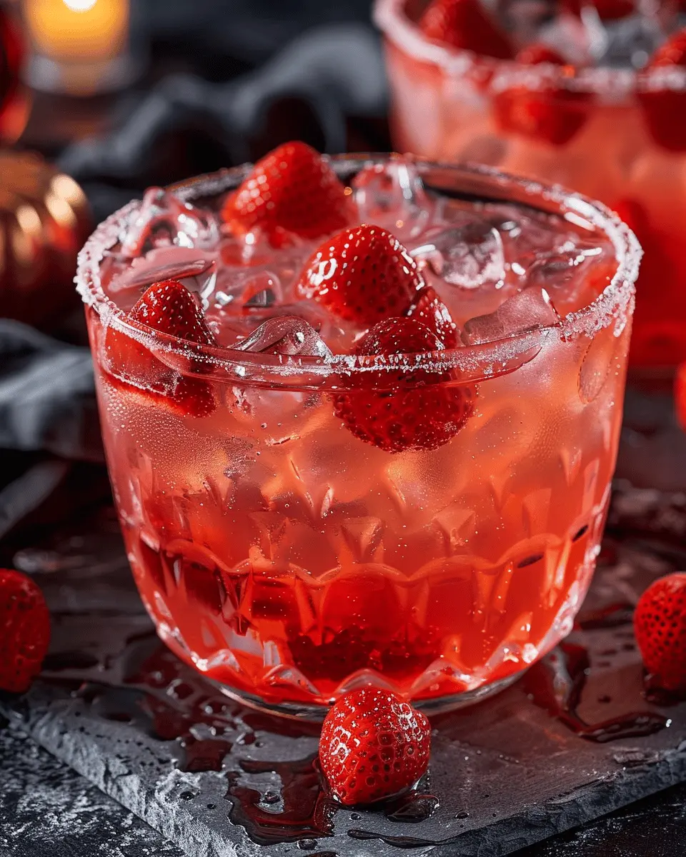 Halloween Vampire’s Kiss Strawberry Punch