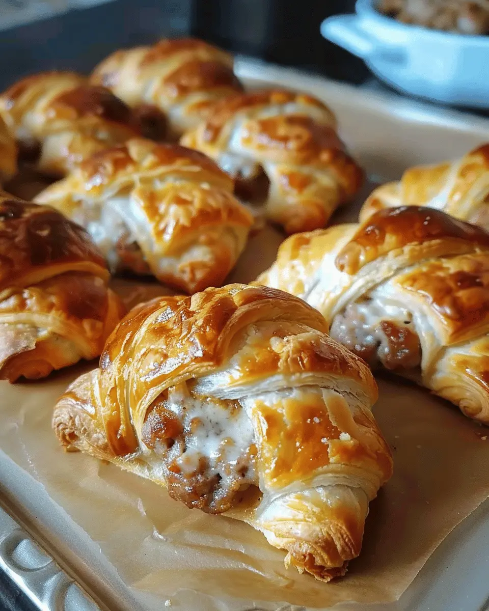Sausage Cream Cheese Crescents