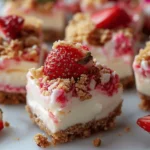 Strawberry Crunch Cheesecake Bites