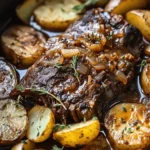 Apple Cider Pot Roast with Potatoes