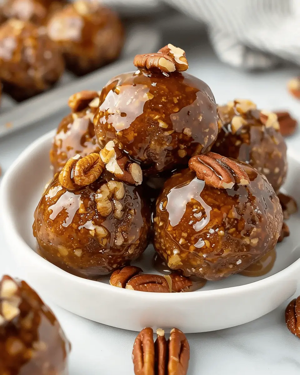 No-Bake Pecan Pie Balls