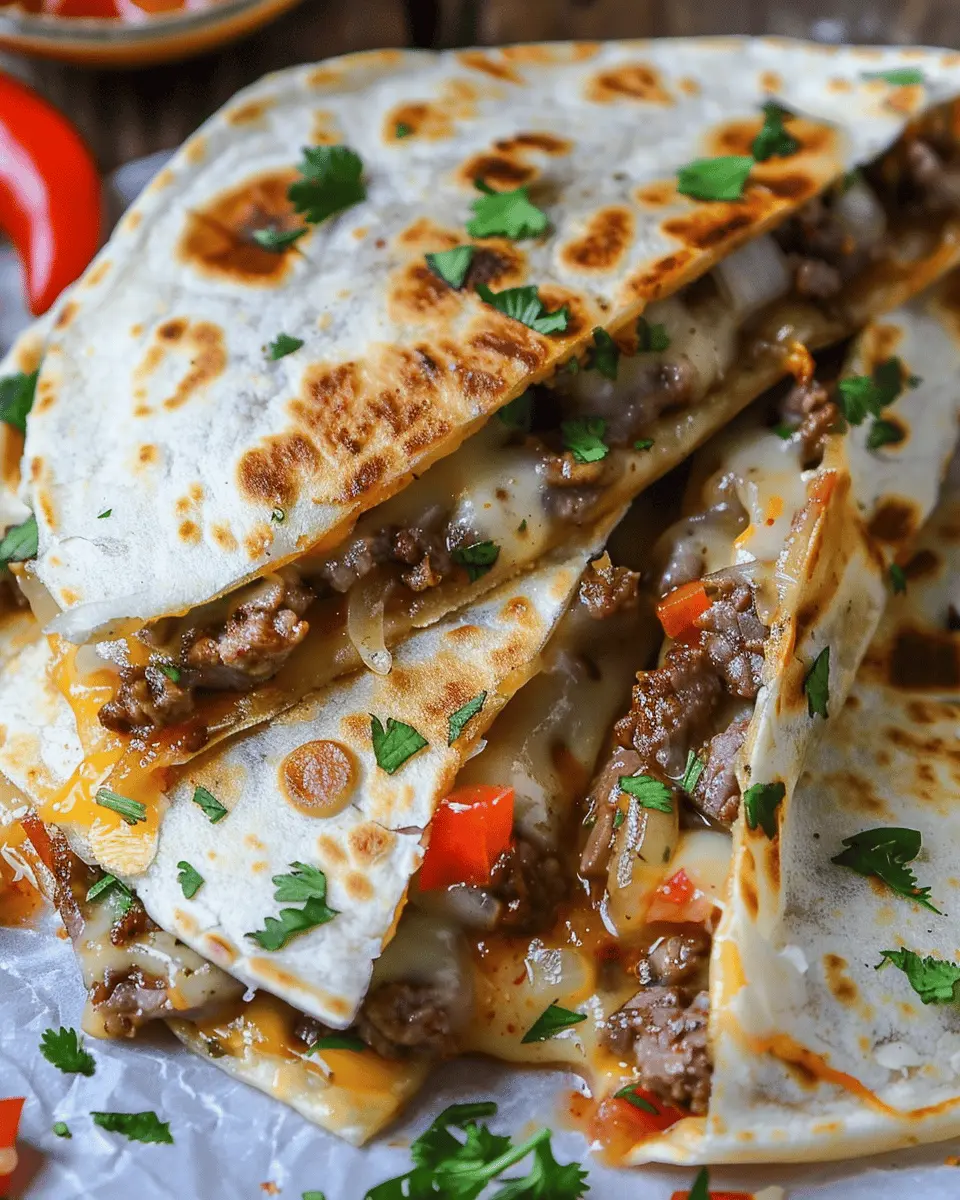 Philly Cheesesteak Quesadillas