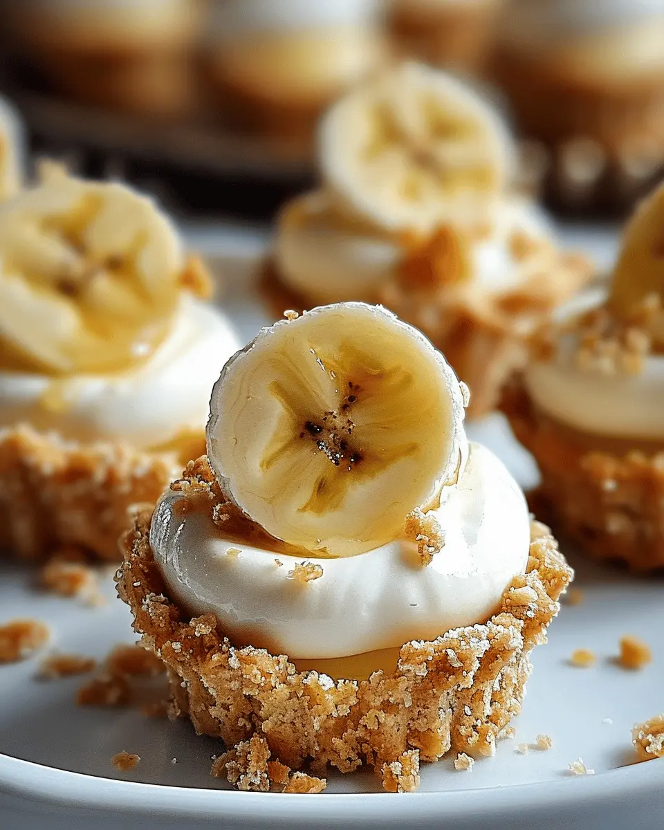 Creamy Mini Banana Pudding Pies