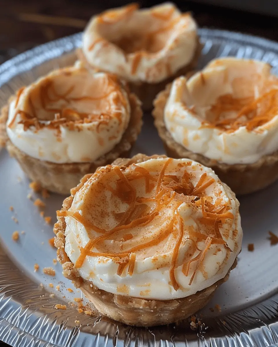 Sweet Potato Cheesecake Mini Pies