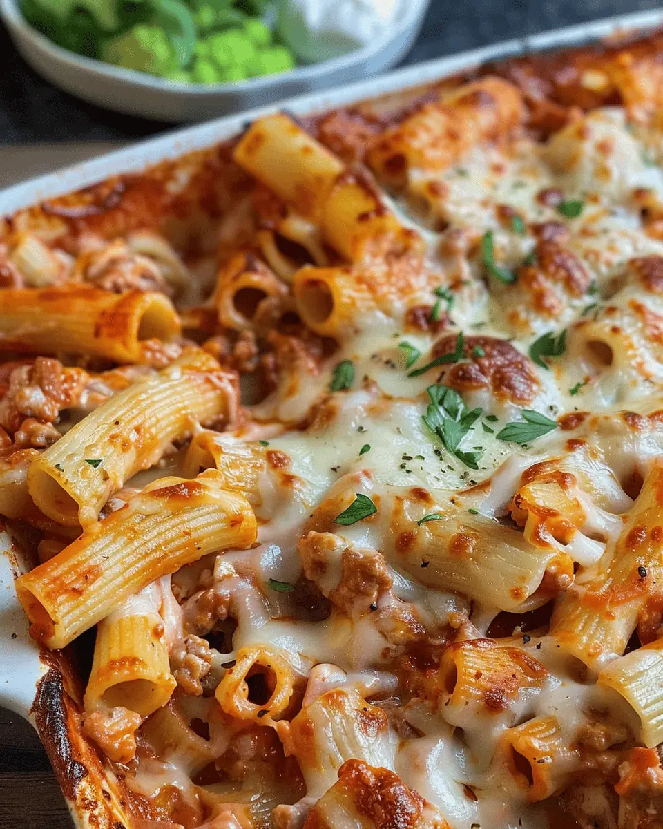 Cheesy Baked Rigatoni