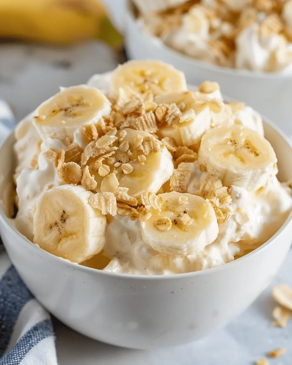 Easy Banana Pudding Fluff Salad