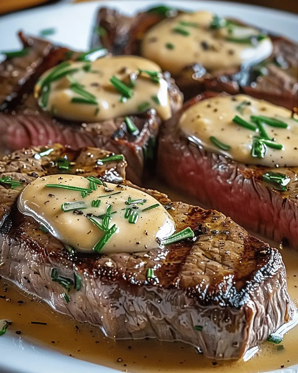 Juicy Steak with Creamy Garlic Sauce