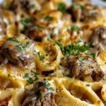 Cheesy Garlic Steak Shells