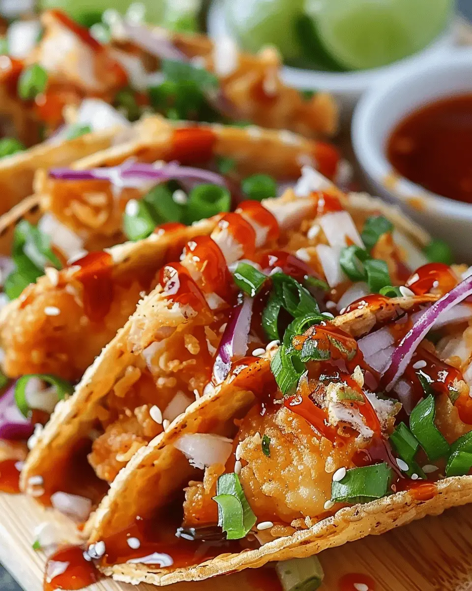 Crispy Chicken Wonton Tacos