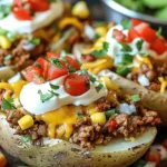 Taco Loaded Baked Potatoes