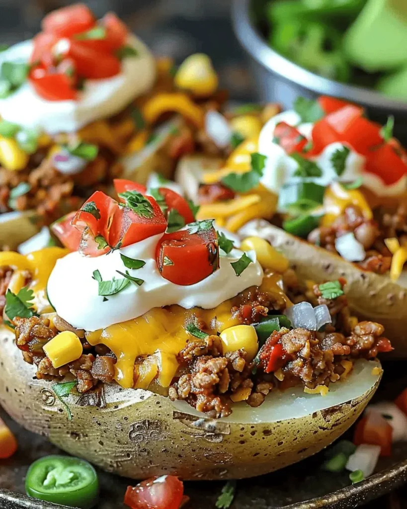 Taco Loaded Baked Potatoes