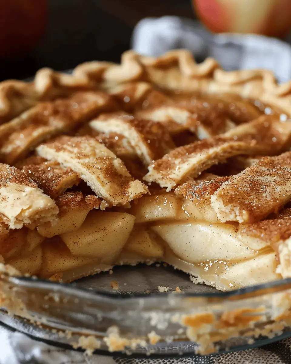 Snickerdoodle Cream Cheese Apple Pie