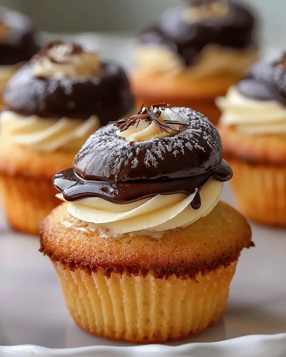 Boston Cream Pie Cupcakes