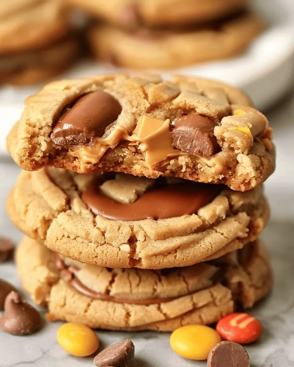 Triple Reese’s Peanut Butter Cookies