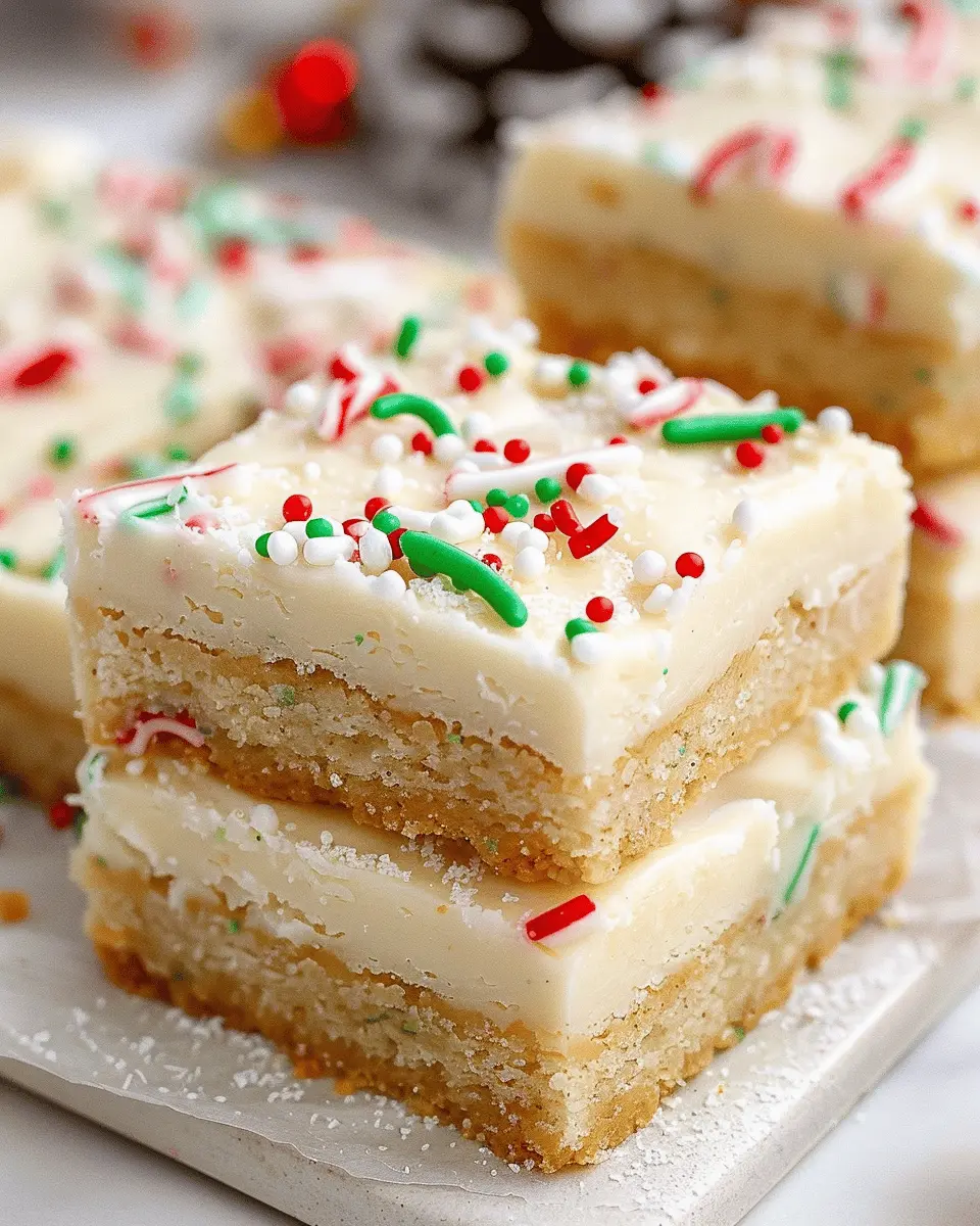 Christmas Sugar Cookie Bars