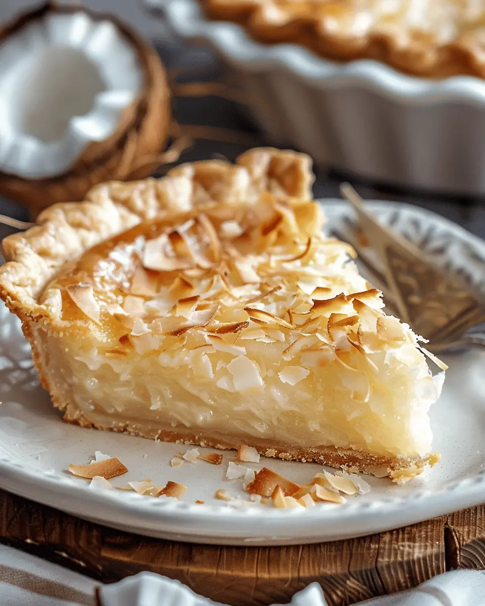 French Coconut Pie