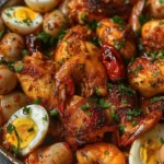 Would You Eat This Cajun Chicken & Seafood Boil with Eggs