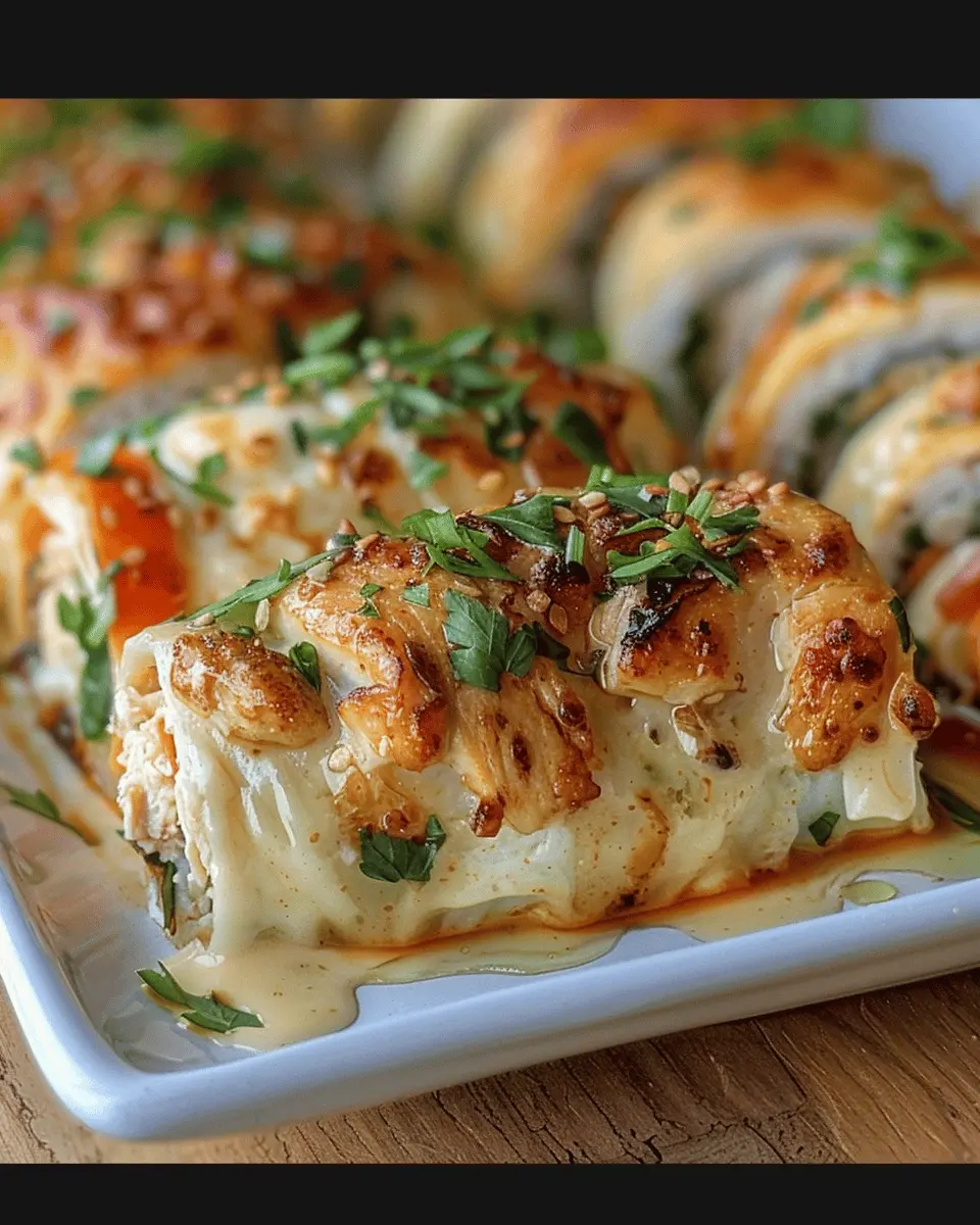 Cheesy Chicken Veggie Rolls