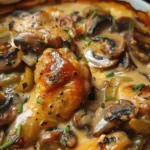 baked legs with cream of mushroom