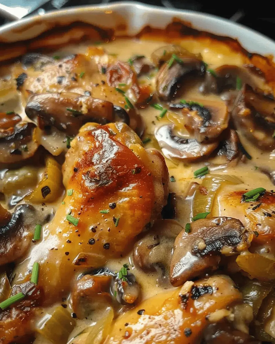 baked legs with cream of mushroom