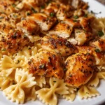 Garlic Butter Chicken with Bowtie Pasta